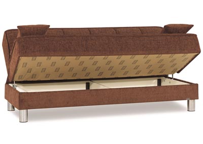 Smart Fit Brown Chenille Sofabed,Ottomanson (Previously Casamode)